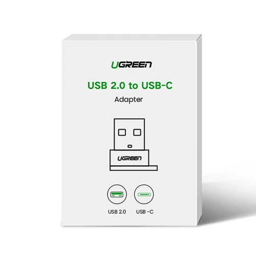 USB C FEMALE - USB MALE ADAPTER UGREEN US280 - BLACK