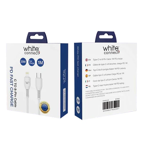 USB PD WHITE CONNECT LIGHTNING TO TYPE-C CABLE