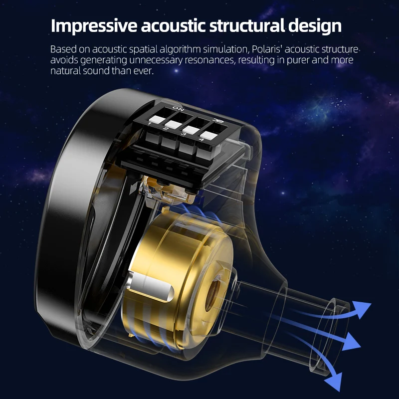 【CCA Polaris】Dual Cavity Dynamic Driver In Ear Monitors IEM Earphones