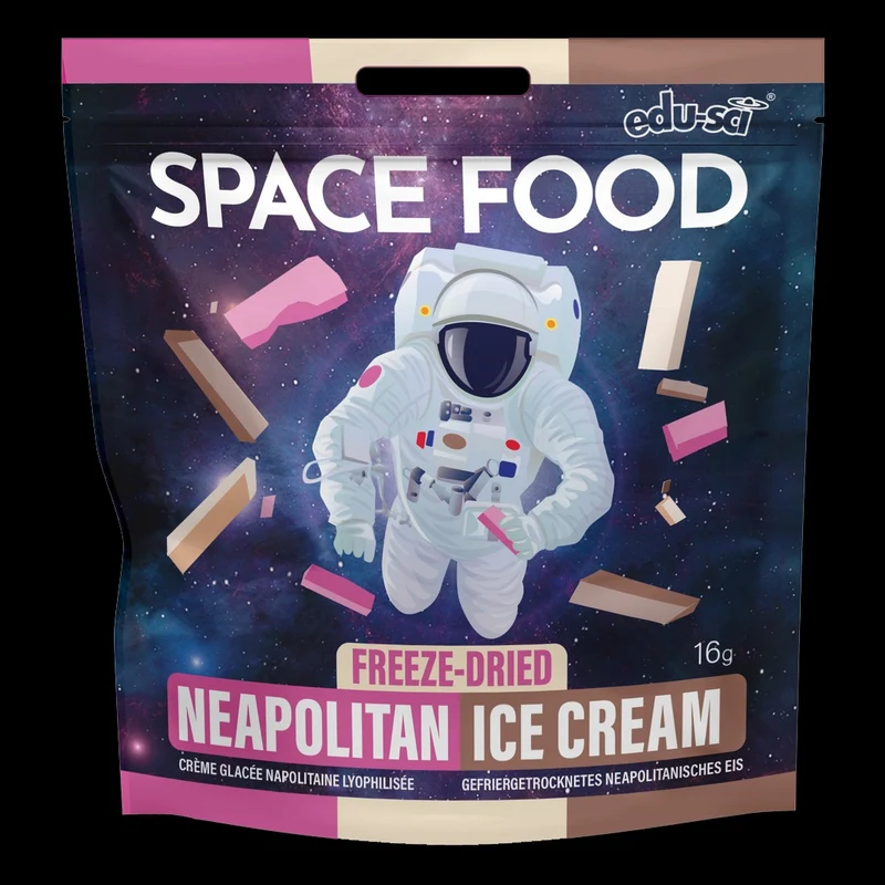 Nourriture d'Astronaute – Crème Glacée Napolitaine Lyophilisée