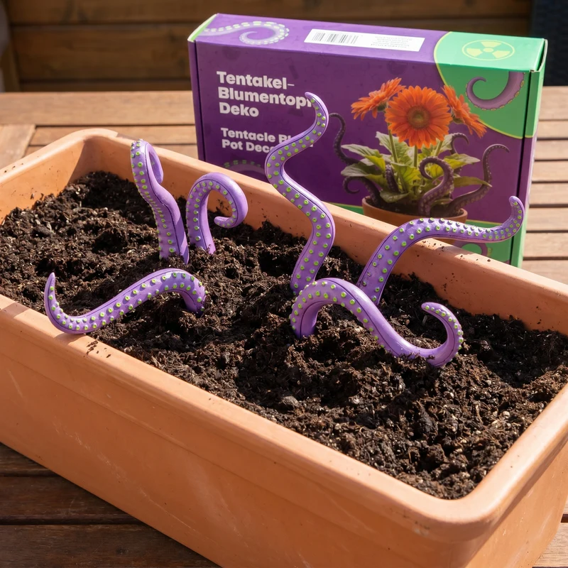 Décoration Pot de Fleurs Tentacules - Décor Horreur avec Tentacules de Poulpe