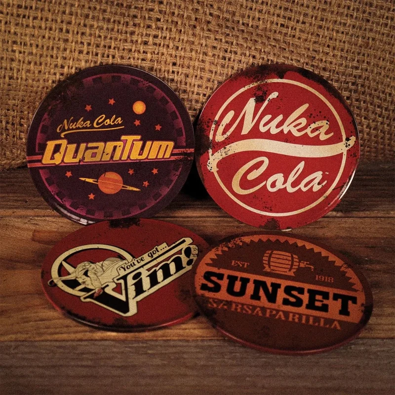 Ensemble de Sous-verres Fallout – 4 Pièces