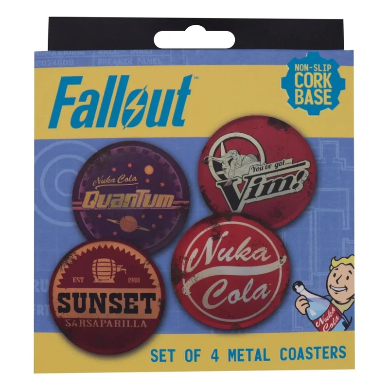 Ensemble de Sous-verres Fallout – 4 Pièces