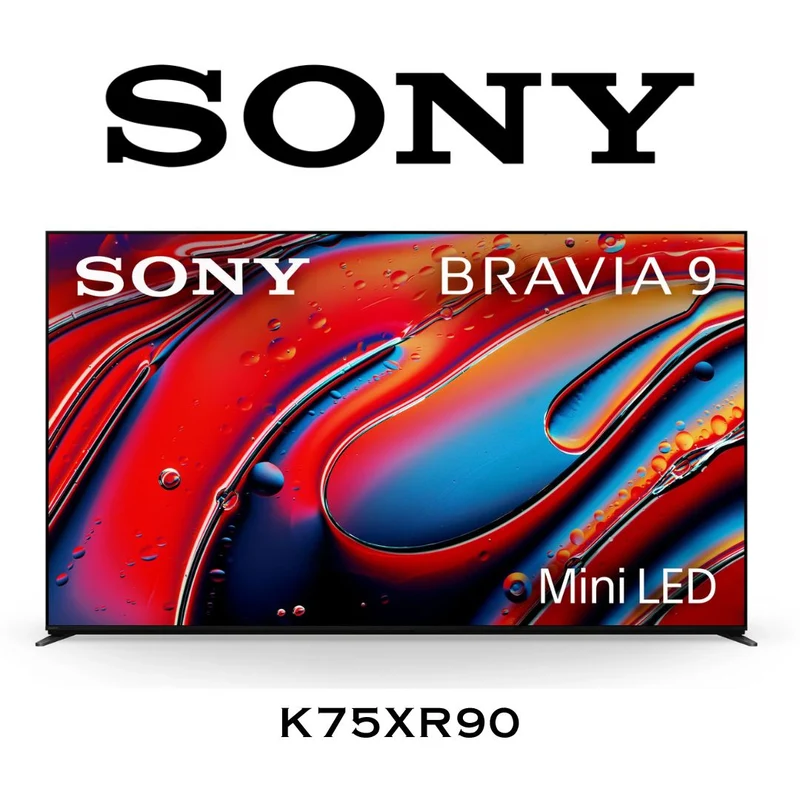Sony K75XR90 - Téléviseur BRAVIA 9, MiniLED, QLED, 4K, HDR, 120Hz, GoogleTV, 75''