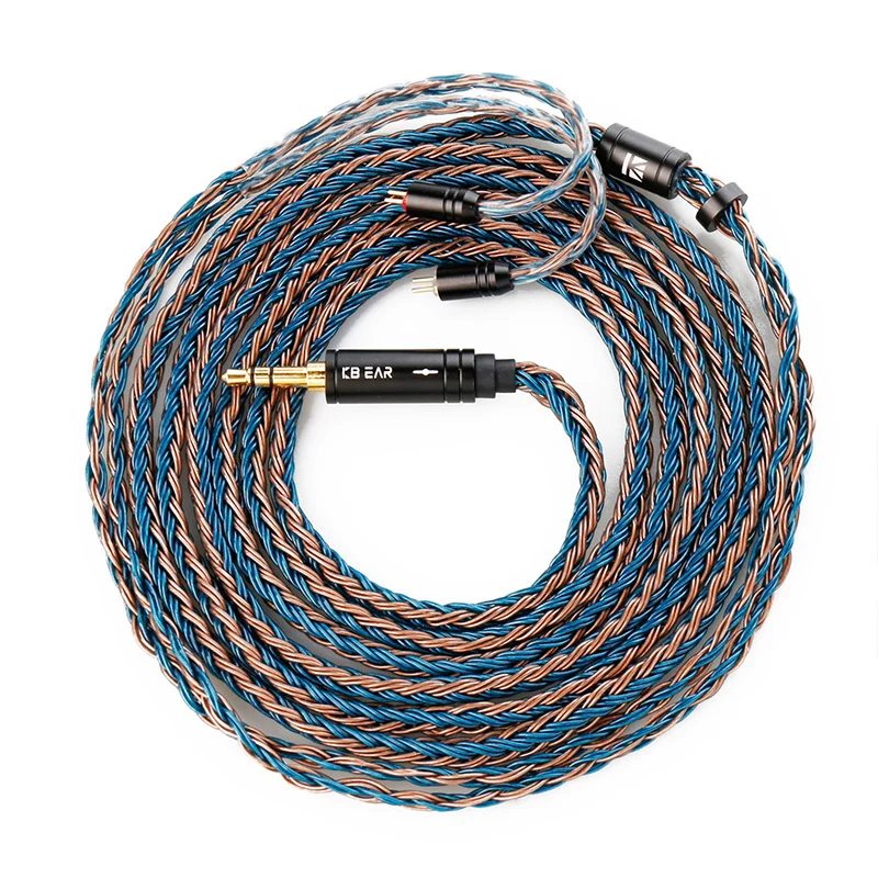 【KBEAR ST16 Plus】 Crystal 16 Cores 2M Long Upgrade Cable 5N Single Copper Silver-plated