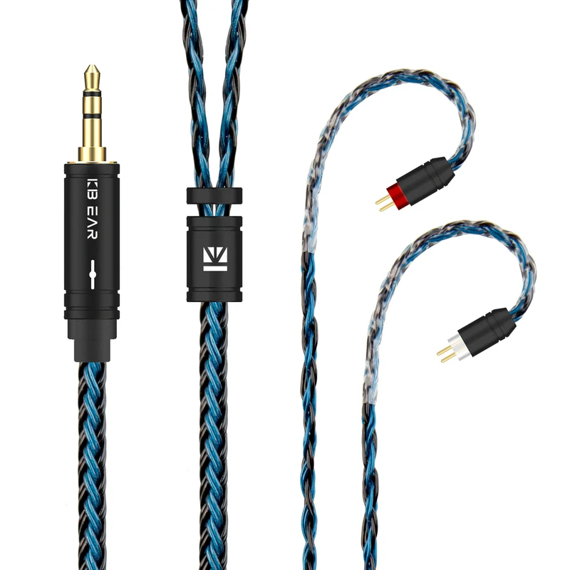 【KBEAR ST16 Plus】 Crystal 16 Cores 2M Long Upgrade Cable 5N Single Copper Silver-plated