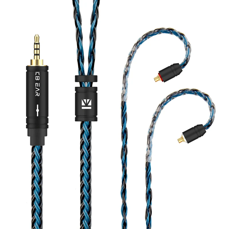 【KBEAR ST16 Plus】 Crystal 16 Cores 2M Long Upgrade Cable 5N Single Copper Silver-plated