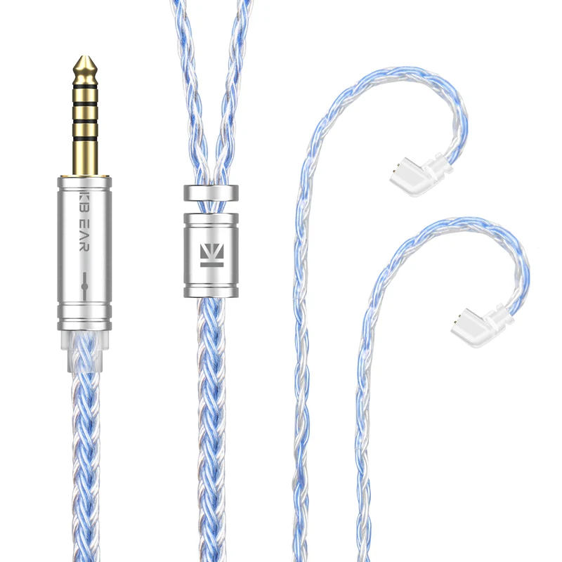 【KBEAR ST16 Plus】 Crystal 16 Cores 2M Long Upgrade Cable 5N Single Copper Silver-plated