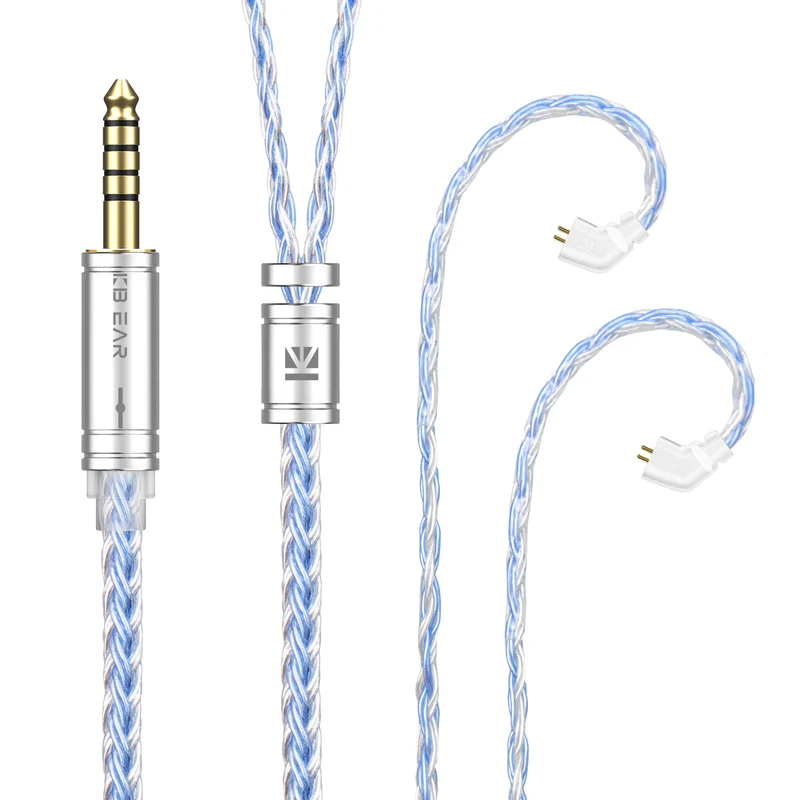 【KBEAR ST16 Plus】 Crystal 16 Cores 2M Long Upgrade Cable 5N Single Copper Silver-plated