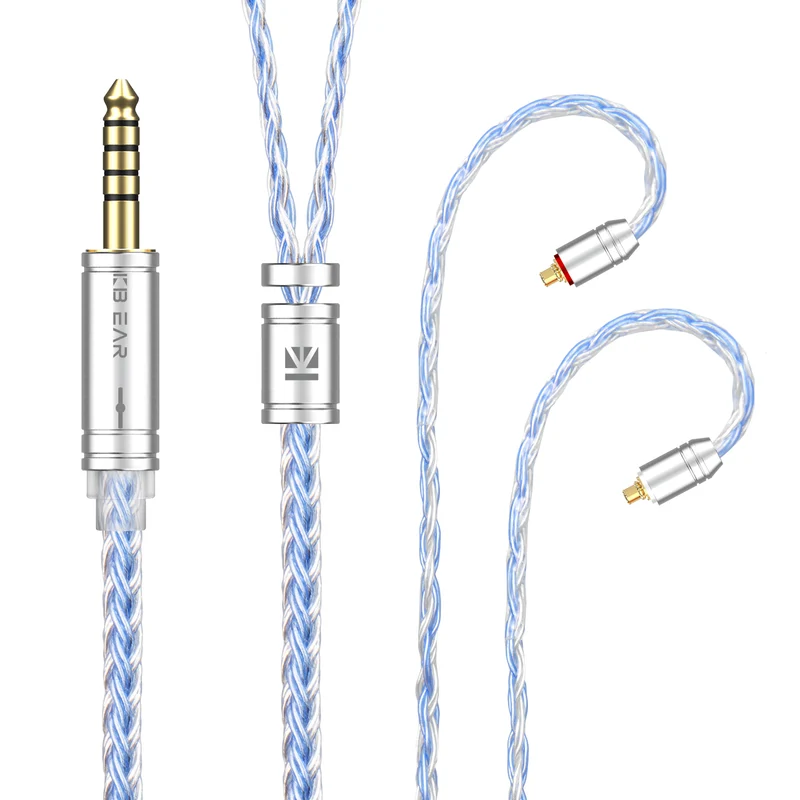 【KBEAR ST16 Plus】 Crystal 16 Cores 2M Long Upgrade Cable 5N Single Copper Silver-plated