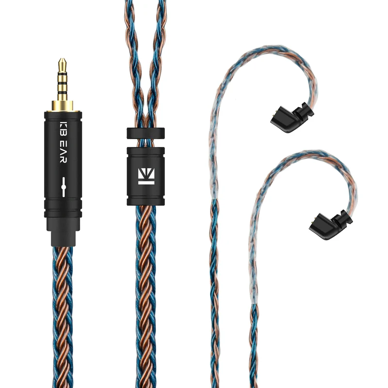 【KBEAR ST16 Plus】 Crystal 16 Cores 2M Long Upgrade Cable 5N Single Copper Silver-plated