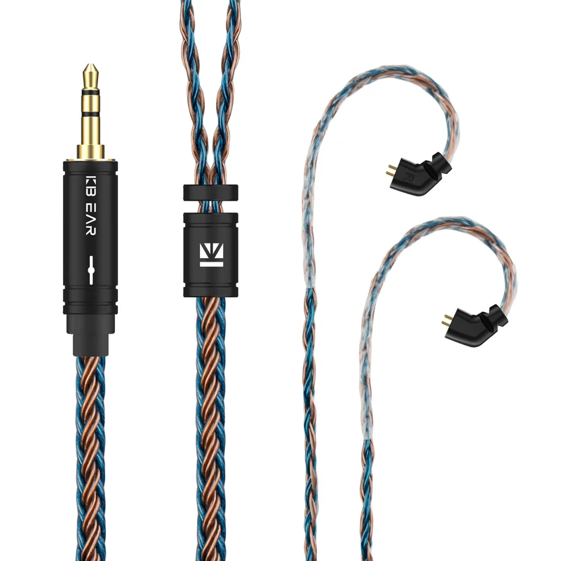 【KBEAR ST16 Plus】 Crystal 16 Cores 2M Long Upgrade Cable 5N Single Copper Silver-plated