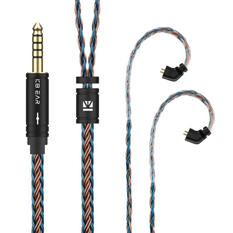 【KBEAR ST16 Plus】 Crystal 16 Cores 2M Long Upgrade Cable 5N Single Copper Silver-plated