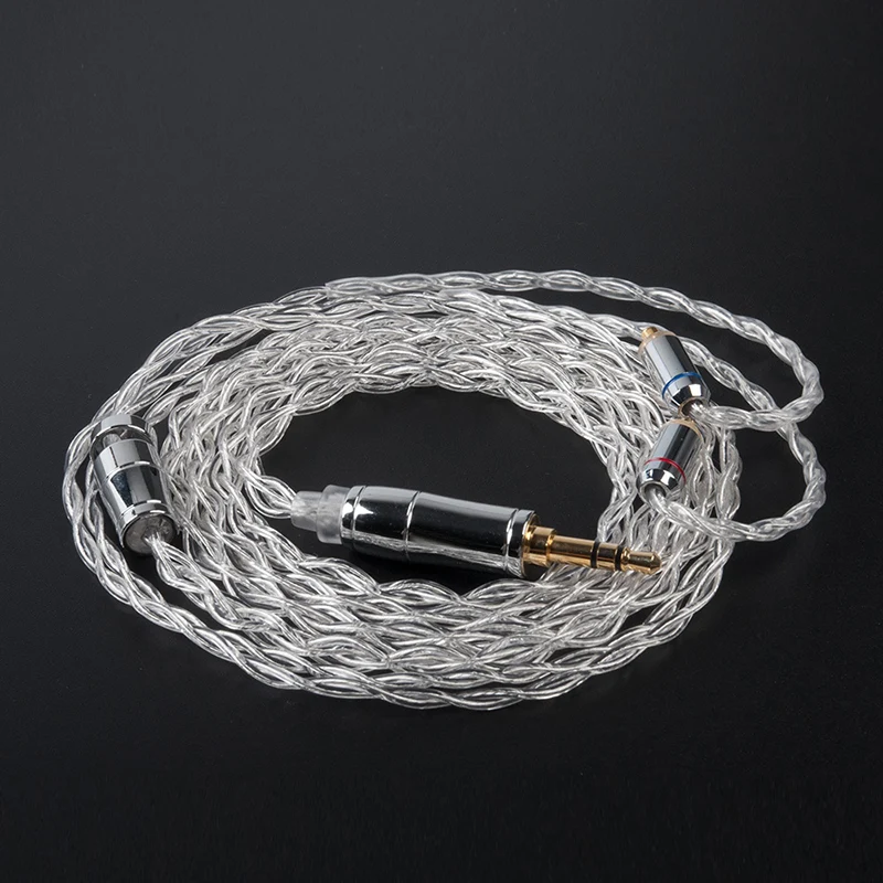 【KBEAR Limpid——Clearance】4 Core 4N 99.99% Purity silver earphone cable, 1.2m Long