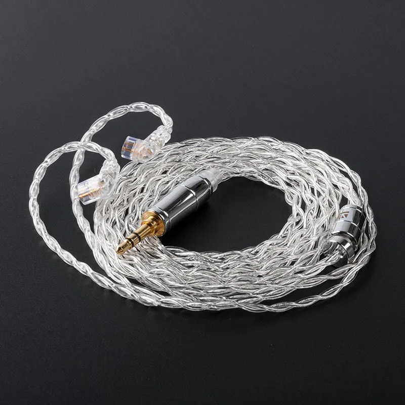 【KBEAR Limpid——Clearance】4 Core 4N 99.99% Purity silver earphone cable, 1.2m Long