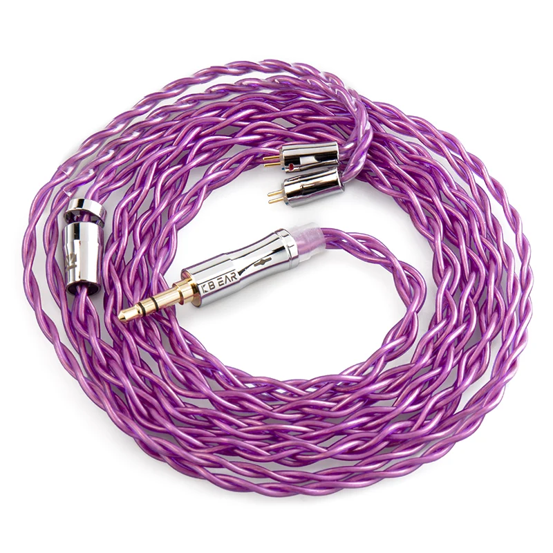 【KBEAR Glory——Clearance】4-Core 6N OCC Single Crystal Copper Upgraded Cable 1.2m Long