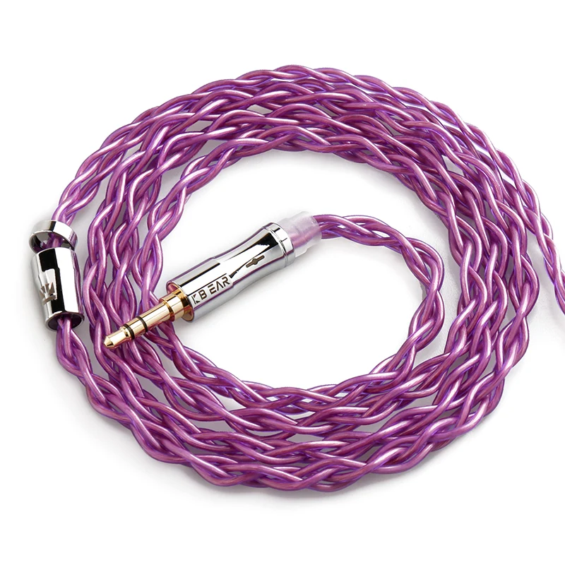【KBEAR Glory——Clearance】4-Core 6N OCC Single Crystal Copper Upgraded Cable 1.2m Long