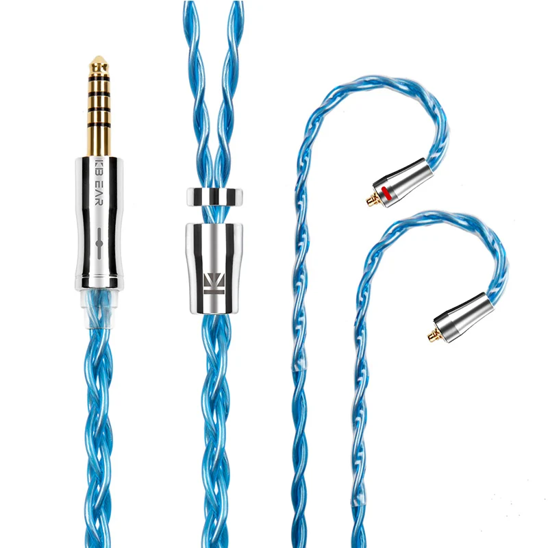 【KBEAR Glory——Clearance】4-Core 6N OCC Single Crystal Copper Upgraded Cable 1.2m Long