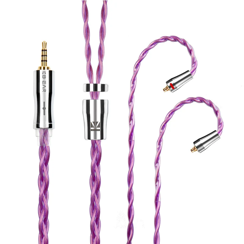 【KBEAR Glory——Clearance】4-Core 6N OCC Single Crystal Copper Upgraded Cable 1.2m Long