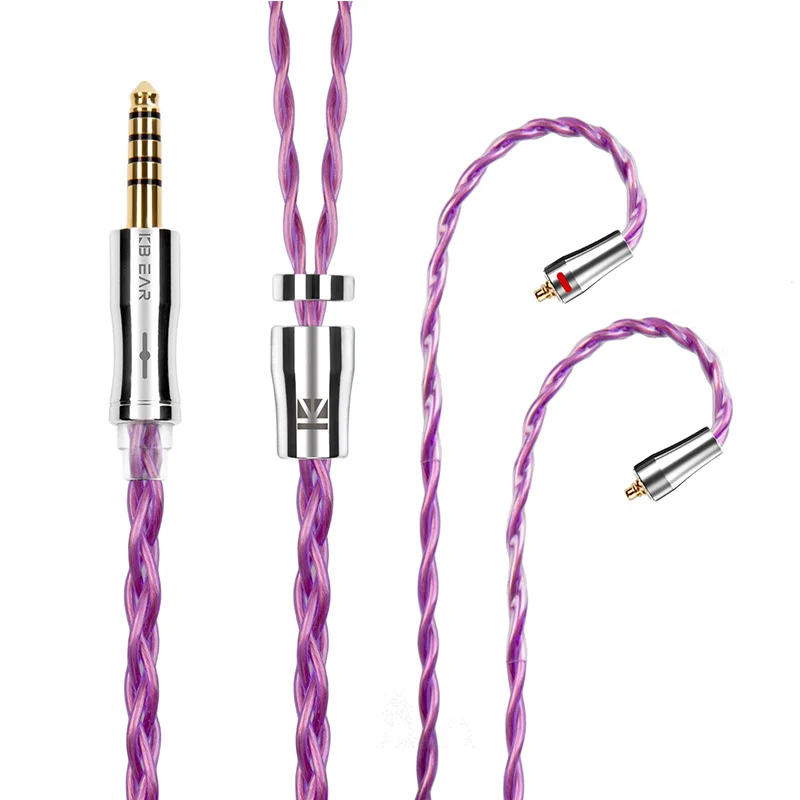 【KBEAR Glory——Clearance】4-Core 6N OCC Single Crystal Copper Upgraded Cable 1.2m Long