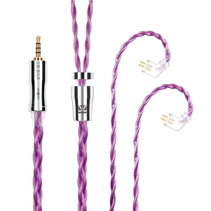 【KBEAR Glory——Clearance】4-Core 6N OCC Single Crystal Copper Upgraded Cable 1.2m Long