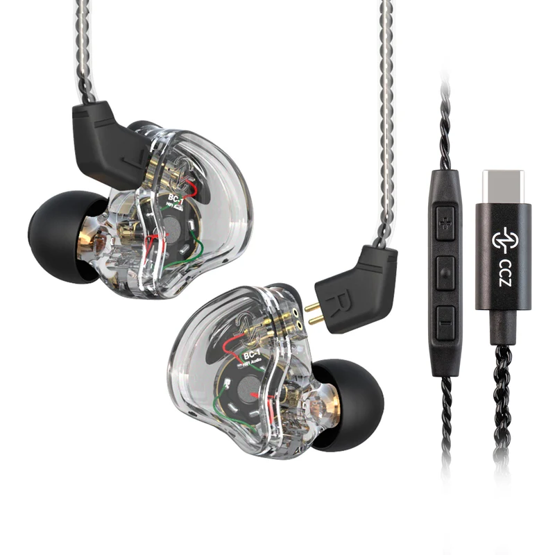 【CCZ Melody】1DD + 1BA Hybrid In Ear Monitor Headphone HiFi Earphones