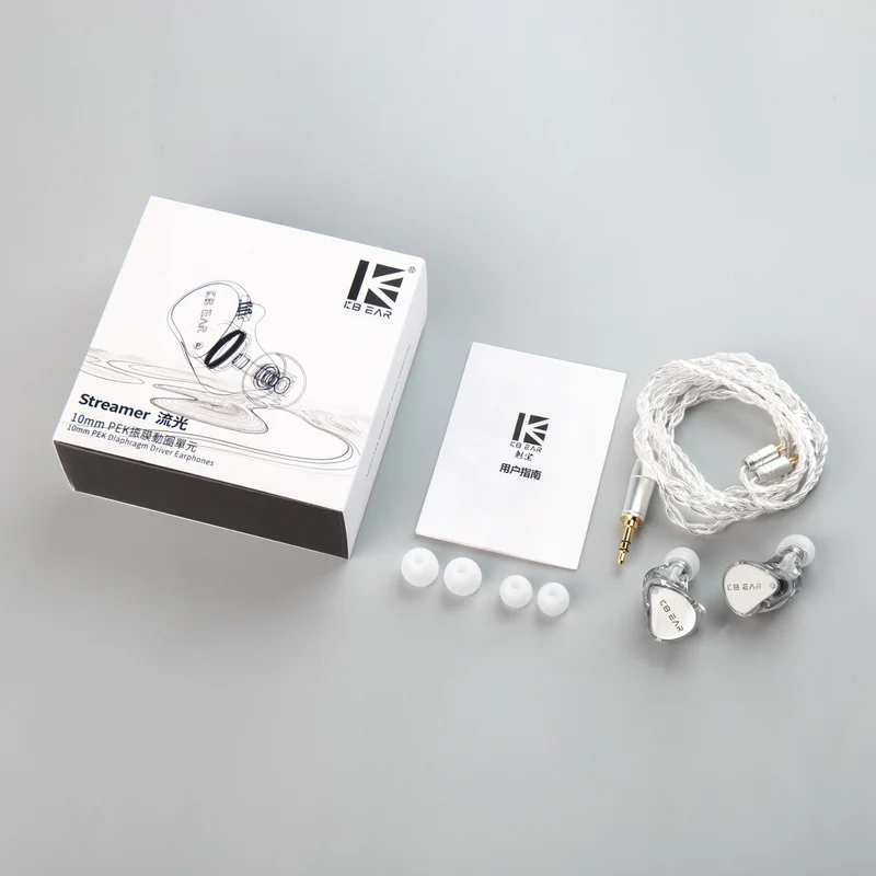 【KBEAR Streamer——Clearance】Handmade Molded 1DD HiFi IEM Headphones
