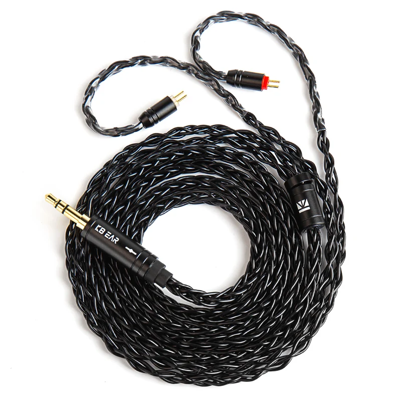 【KBEAR ST12 /ST12 PLUS /ST12 MAX】8-strand 4N OFC silver-plated Upgraded Cable 1.2m/1.5m/2m Long