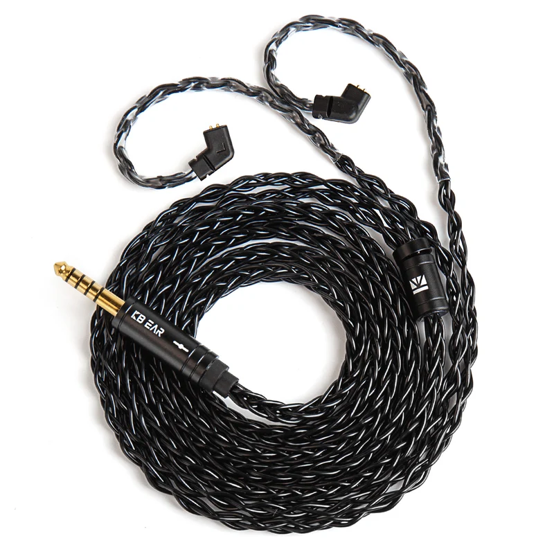 【KBEAR ST12 /ST12 PLUS /ST12 MAX】8-strand 4N OFC silver-plated Upgraded Cable 1.2m/1.5m/2m Long