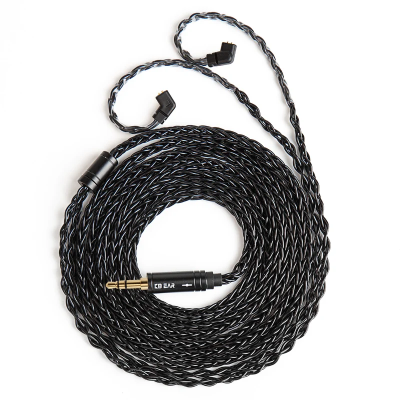 【KBEAR ST12 /ST12 PLUS /ST12 MAX】8-strand 4N OFC silver-plated Upgraded Cable 1.2m/1.5m/2m Long