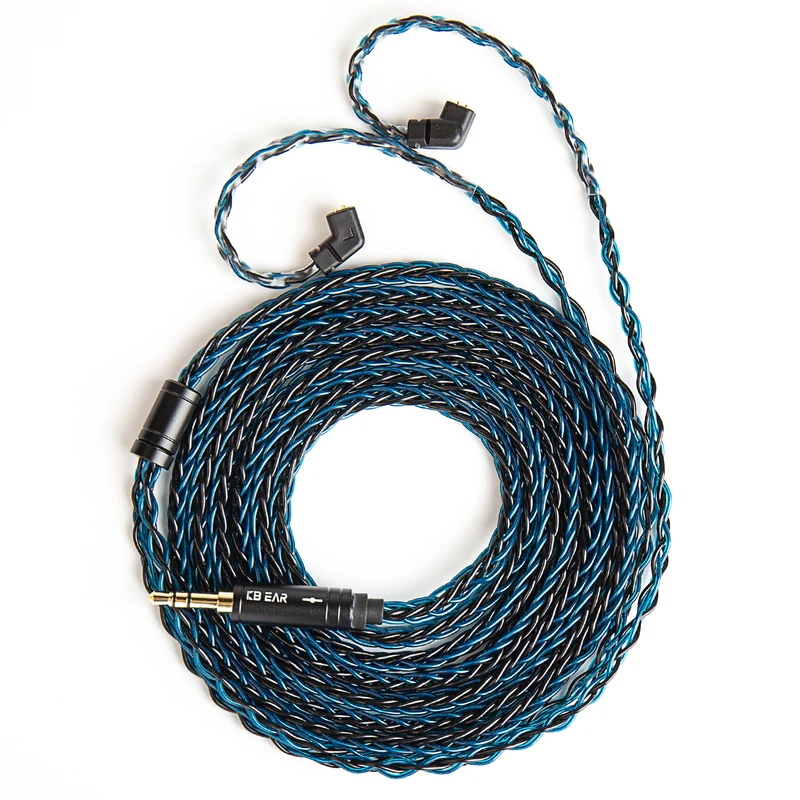 【KBEAR ST12 /ST12 PLUS /ST12 MAX】8-strand 4N OFC silver-plated Upgraded Cable 1.2m/1.5m/2m Long