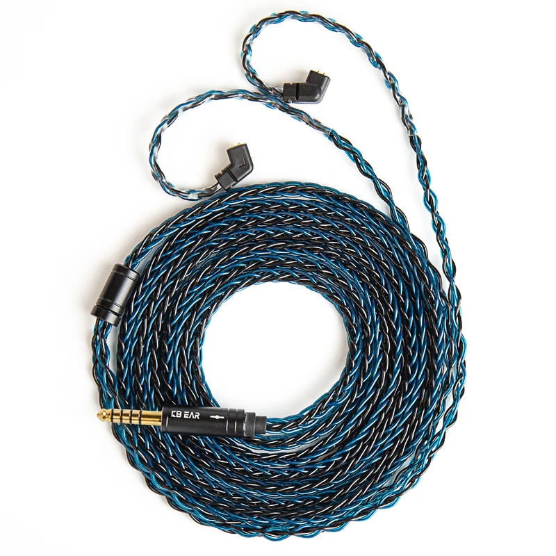 【KBEAR ST12 /ST12 PLUS /ST12 MAX】8-strand 4N OFC silver-plated Upgraded Cable 1.2m/1.5m/2m Long