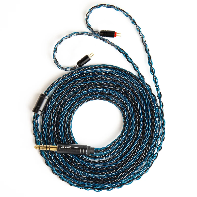 【KBEAR ST12 /ST12 PLUS /ST12 MAX】8-strand 4N OFC silver-plated Upgraded Cable 1.2m/1.5m/2m Long