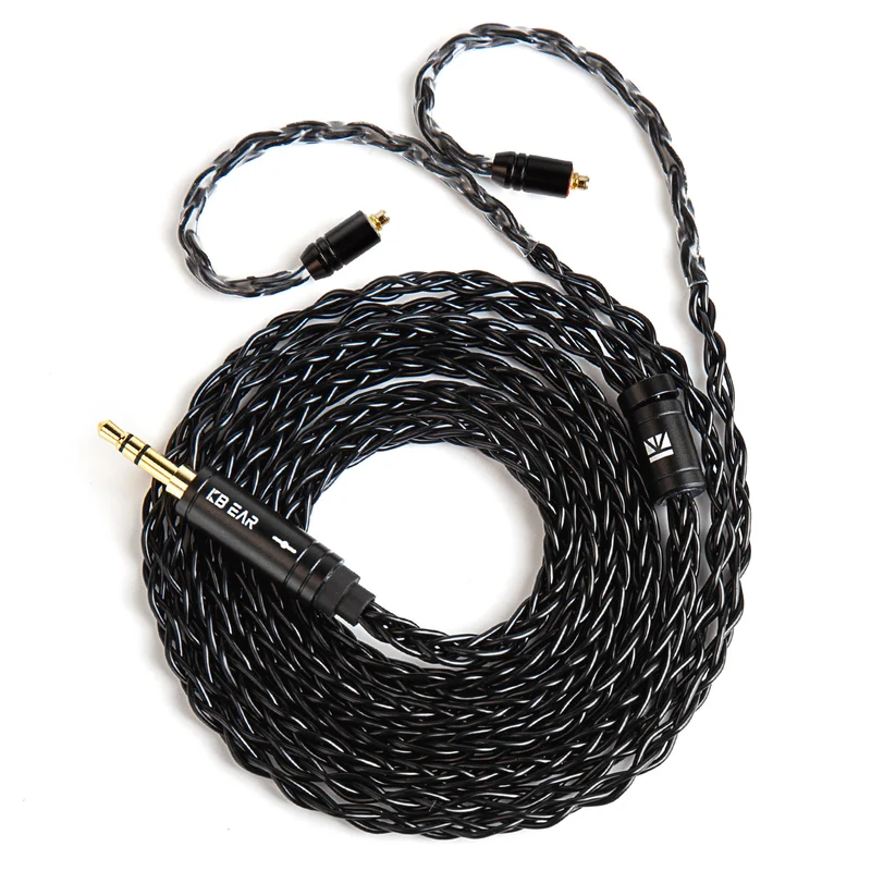 【KBEAR ST12 /ST12 PLUS /ST12 MAX】8-strand 4N OFC silver-plated Upgraded Cable 1.2m/1.5m/2m Long