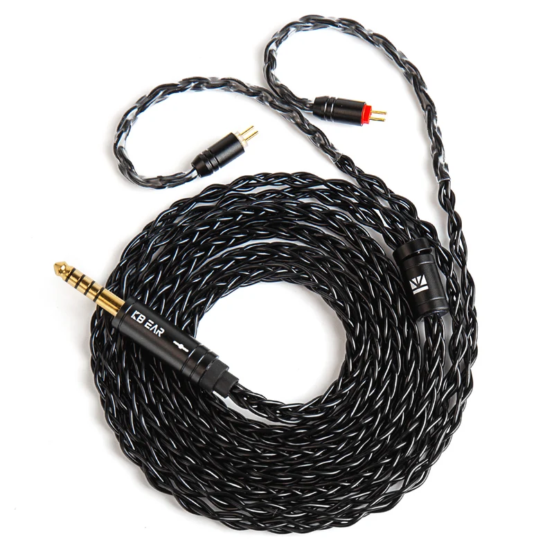 【KBEAR ST12 /ST12 PLUS /ST12 MAX】8-strand 4N OFC silver-plated Upgraded Cable 1.2m/1.5m/2m Long