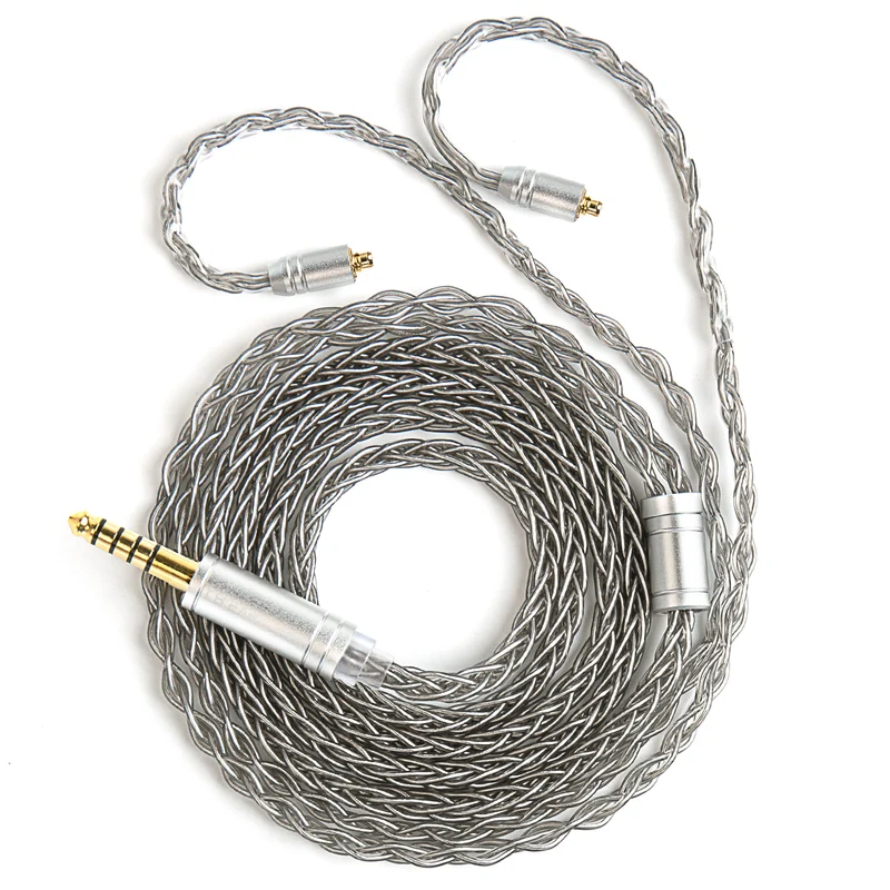 【KBEAR ST12 /ST12 PLUS /ST12 MAX】8-strand 4N OFC silver-plated Upgraded Cable 1.2m/1.5m/2m Long