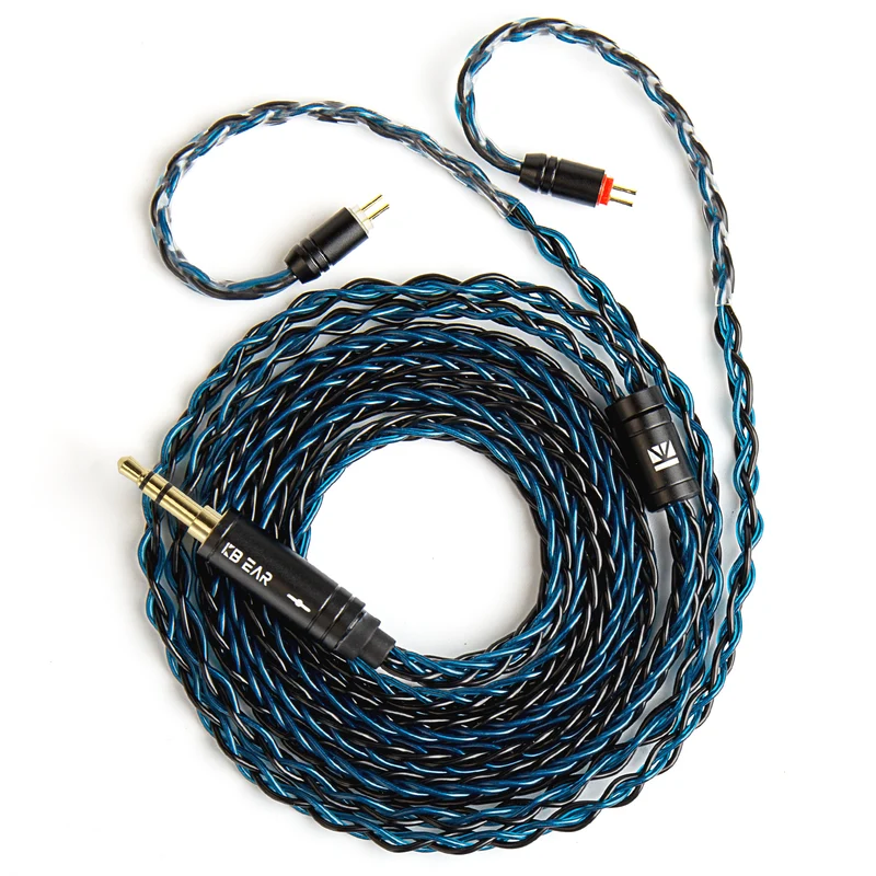 【KBEAR ST12 /ST12 PLUS /ST12 MAX】8-strand 4N OFC silver-plated Upgraded Cable 1.2m/1.5m/2m Long