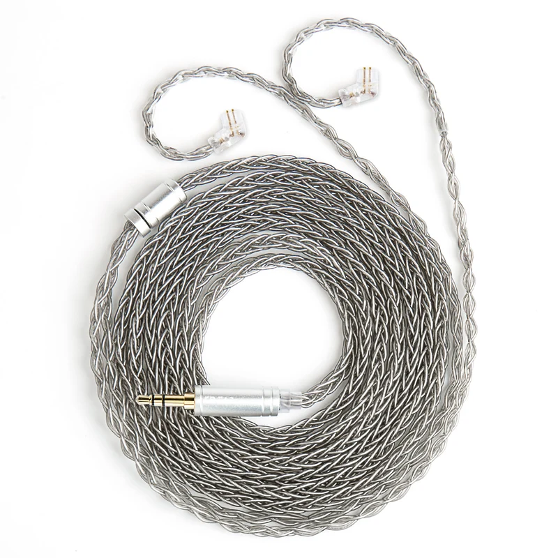 【KBEAR ST12 /ST12 PLUS /ST12 MAX】8-strand 4N OFC silver-plated Upgraded Cable 1.2m/1.5m/2m Long