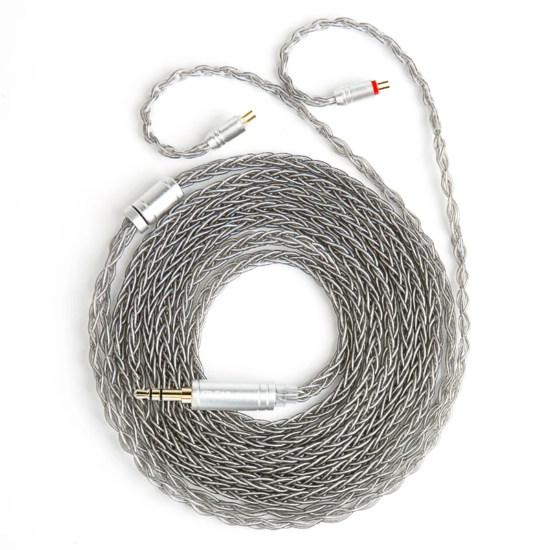 【KBEAR ST12 /ST12 PLUS /ST12 MAX】8-strand 4N OFC silver-plated Upgraded Cable 1.2m/1.5m/2m Long