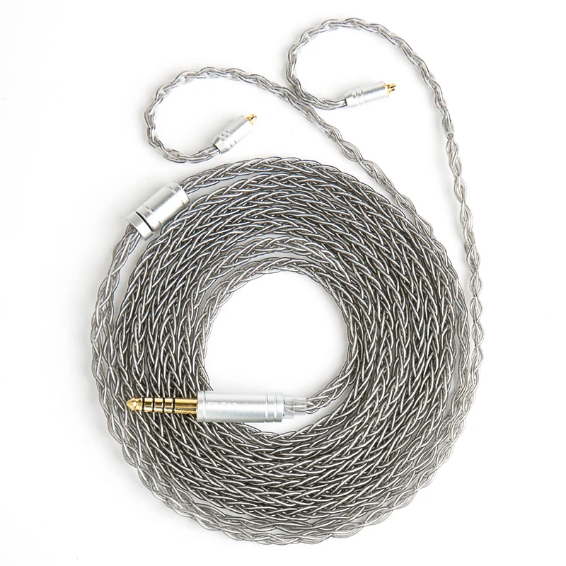 【KBEAR ST12 /ST12 PLUS /ST12 MAX】8-strand 4N OFC silver-plated Upgraded Cable 1.2m/1.5m/2m Long