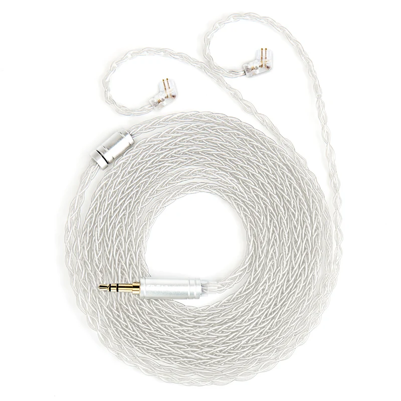 【KBEAR ST12 /ST12 PLUS /ST12 MAX】8-strand 4N OFC silver-plated Upgraded Cable 1.2m/1.5m/2m Long