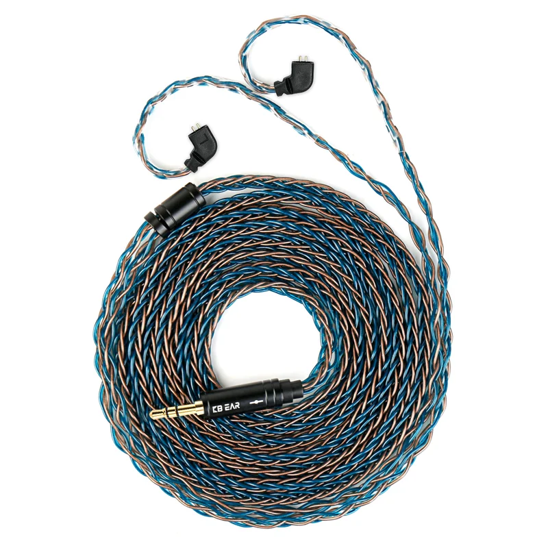 【KBEAR ST12 /ST12 PLUS /ST12 MAX】8-strand 4N OFC silver-plated Upgraded Cable 1.2m/1.5m/2m Long
