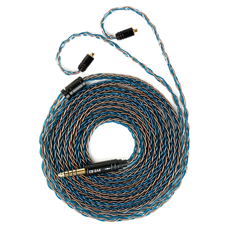 【KBEAR ST12 /ST12 PLUS /ST12 MAX】8-strand 4N OFC silver-plated Upgraded Cable 1.2m/1.5m/2m Long