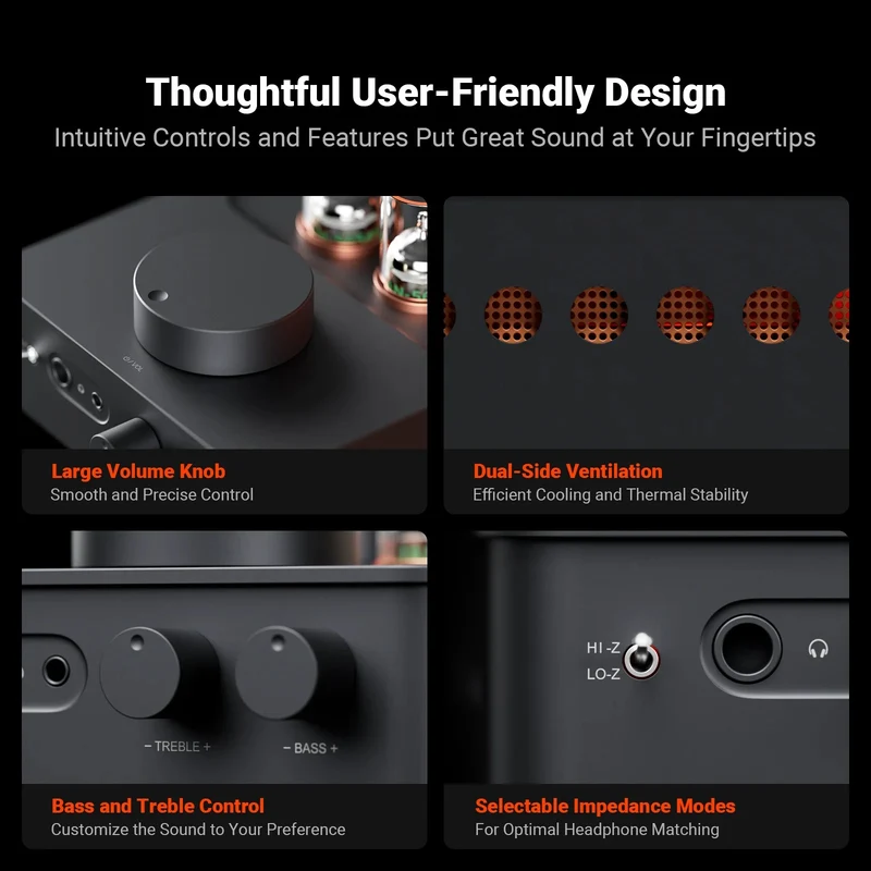 Fosi Audio GR70 Tube Headphone Amp