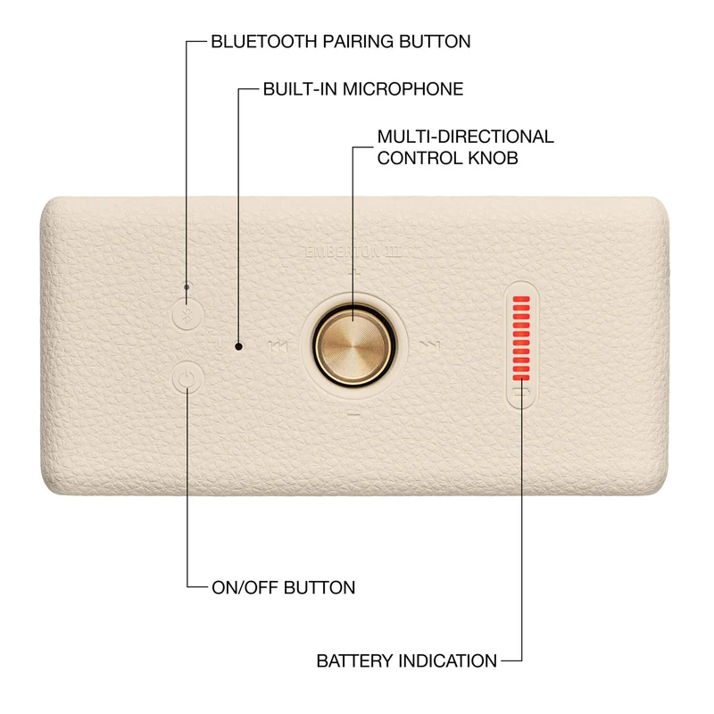 Marshall EMBERTON III Portable Bluetooth Speaker