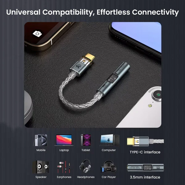 AUDIOCULAR SPARK Hi-Res Portable DAC Dongle CX31993 + MAX Amp