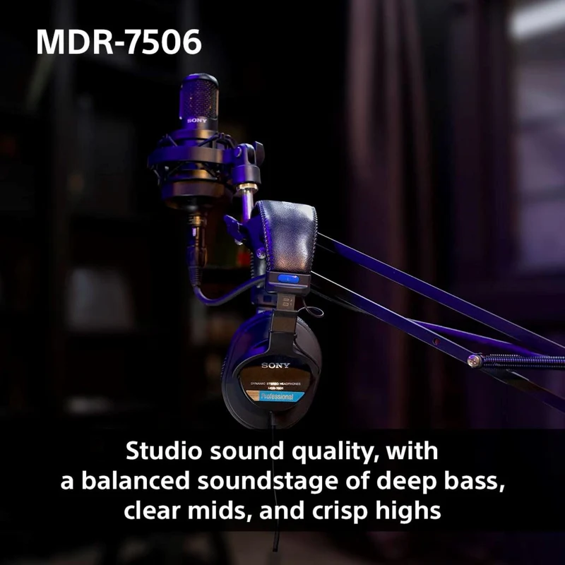 Sony MDR-7506 Closed Back Studio Headphones