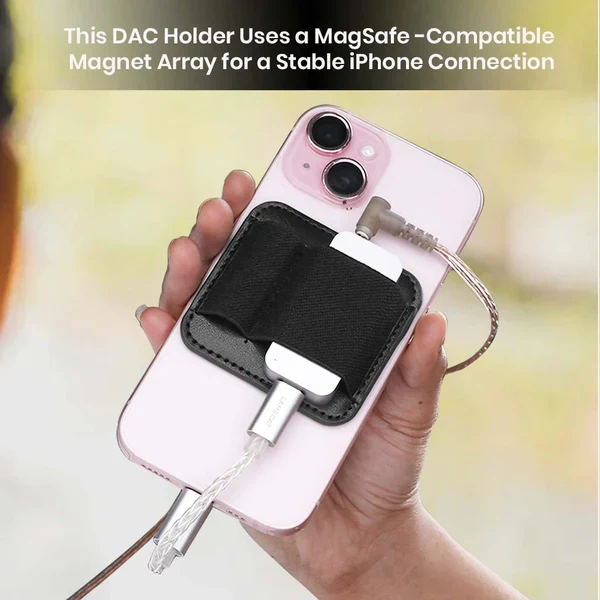 AUDIOCULAR AC42 Magnetic DAC Dongle Holder – MagSafe-Compatible Holster