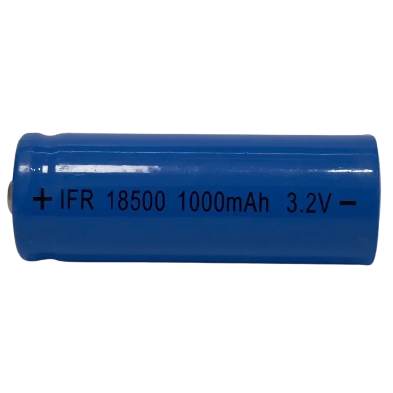 Batterie 18500 LiFePO4 3.2V 1000mAh avec pin rehaussé