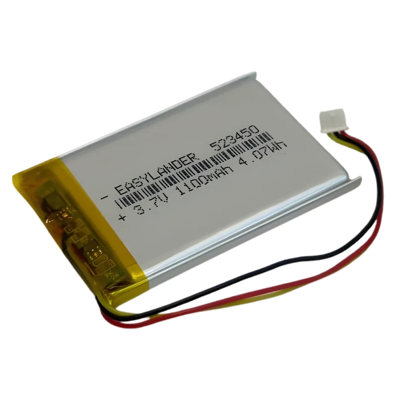 Batterie 523450 LiPo 3.7V 1100mAh avec connecteur 3 Pins